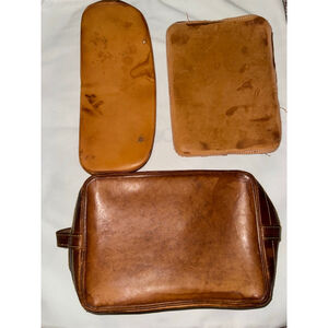 Women's Louis Vuitton Brown Dark Brown Bag Parts Leather Pieces SKU-774​